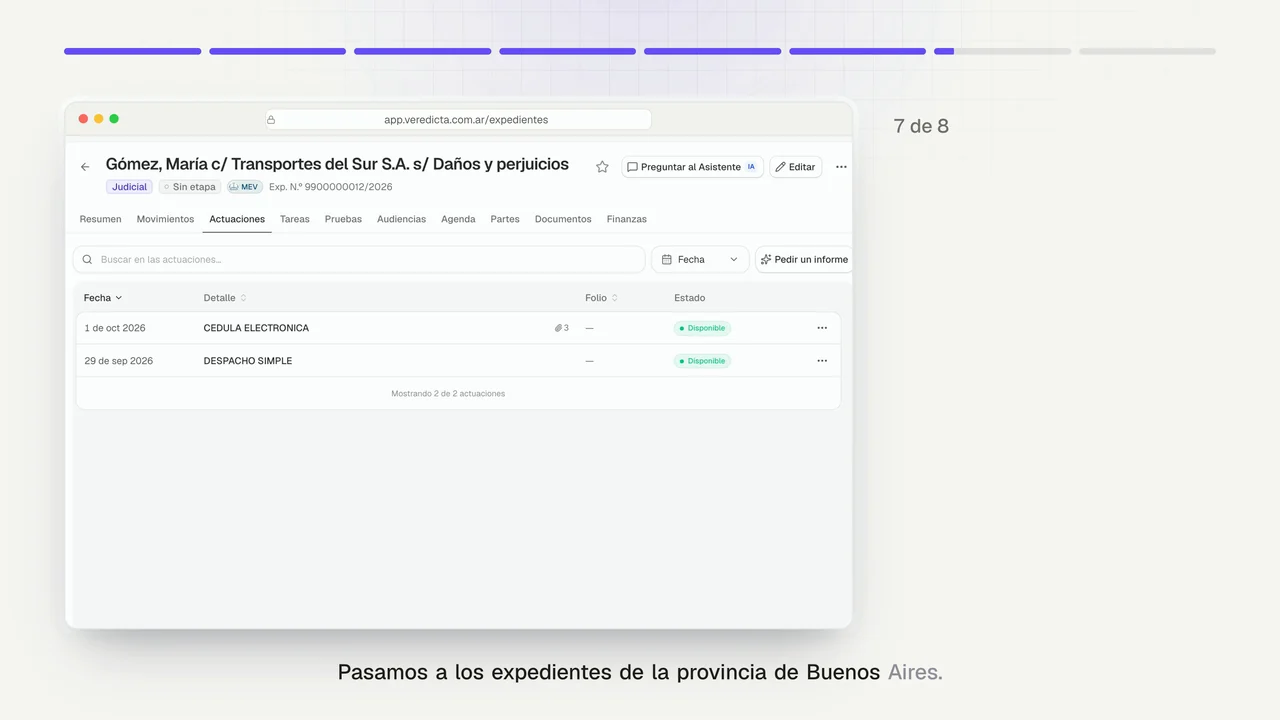 Los archivos de la MEV, en tu expediente, en Veredicta